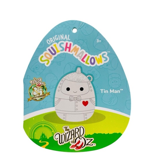 TIN MAN WIZARD OF OZ Squishmallows 85th Anniversary 8” Soft Plush Figure Toy - Picture 8 of 15